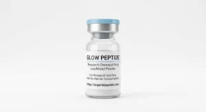 Premium glow peptide vial for UK laboratory research